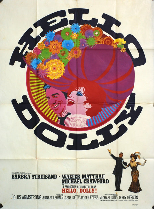 HELLO DOLLY BARBARA STREISAND MOVIE POSTER ORIGINAL 120x160