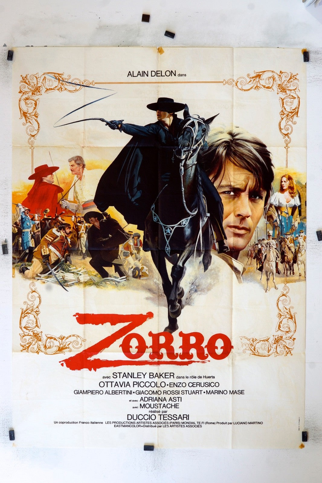ZORRO  ALAIN DELON  MOVIE POSTER ORIGINAL 120x160