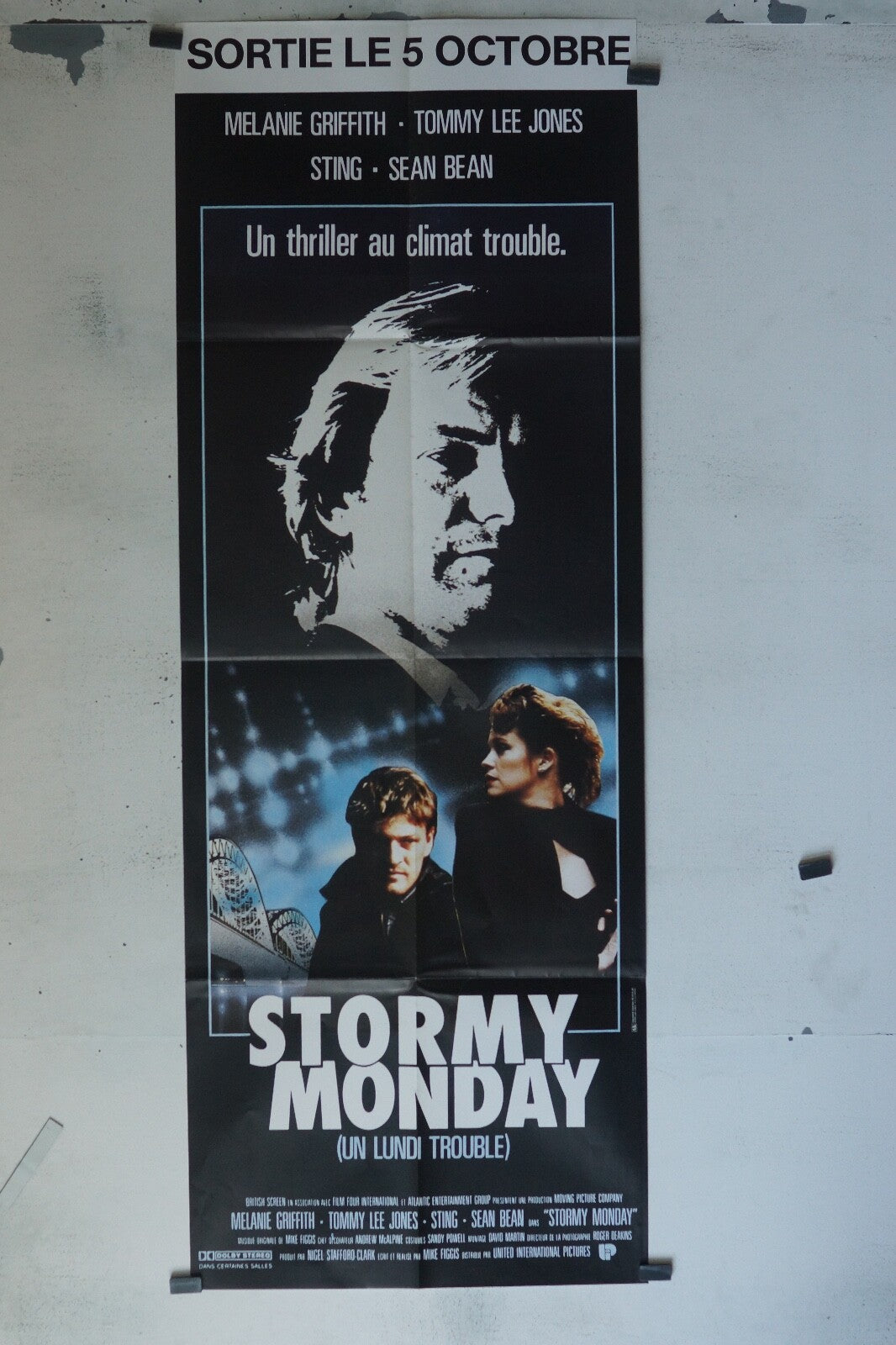 STORMY MONDAY MOVIE POSTER ORIGINAL 60x160 MELANIE GRIFFITH