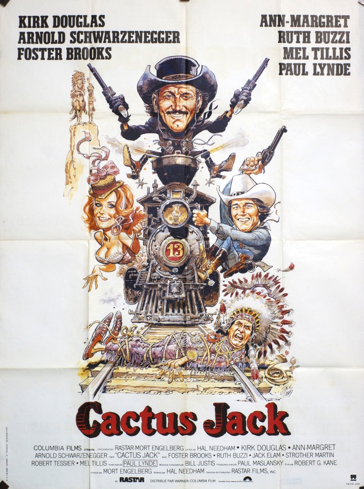 CACTUS JACK KIRK DOUGLAS MOVIE POSTER ORIGINAL 120x160