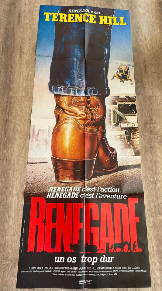 RENEGADE MOVIE POSTER ORIGINAL 60x160 TERENCE HILL