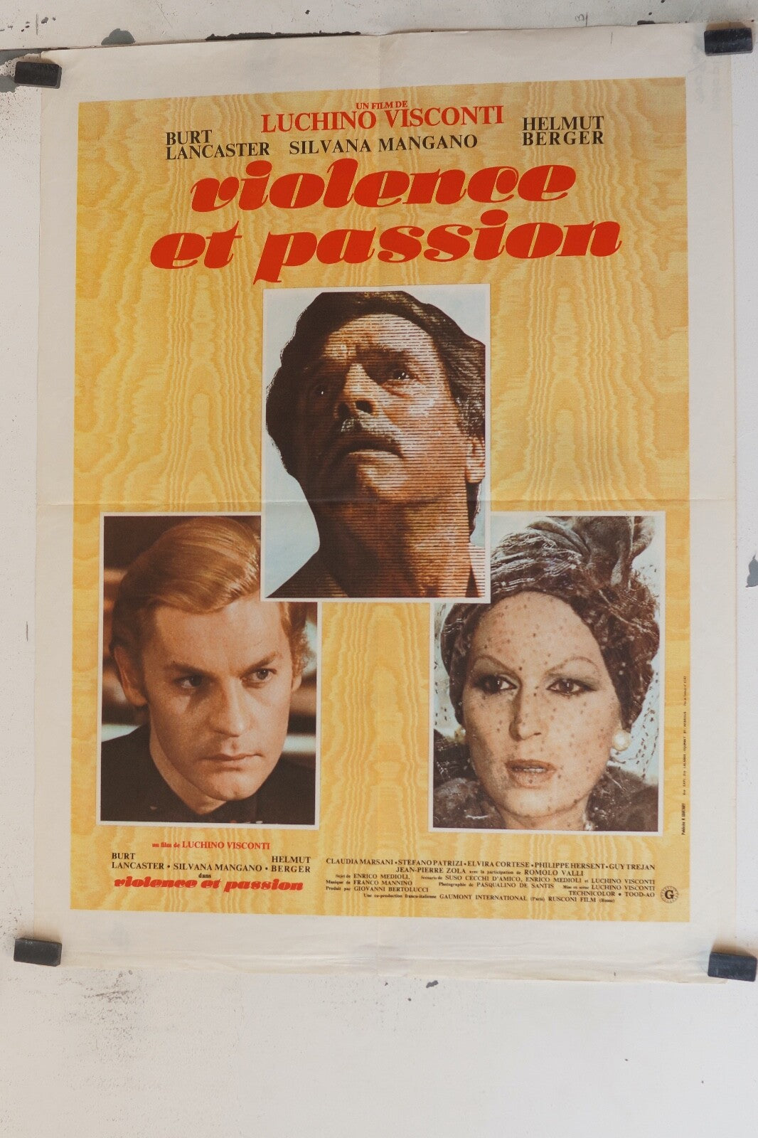 VIOLENCE ET PASSION MOVIE POSTER ORIGINAL (60X80) Burt Lancaster ,