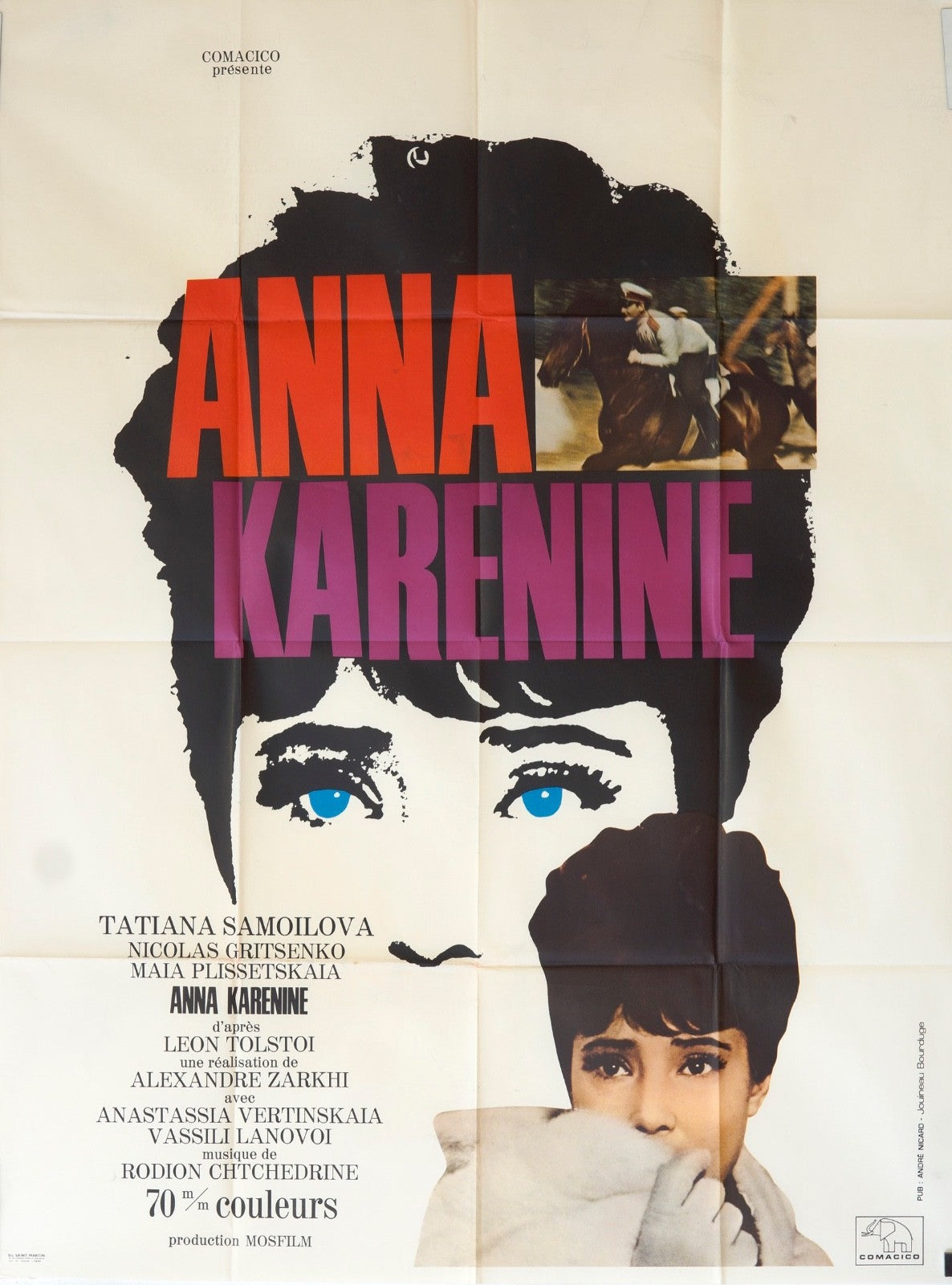 ANNA KARENINE TATIANA SAMOILOVA movie poster ORIGINAL 120x16