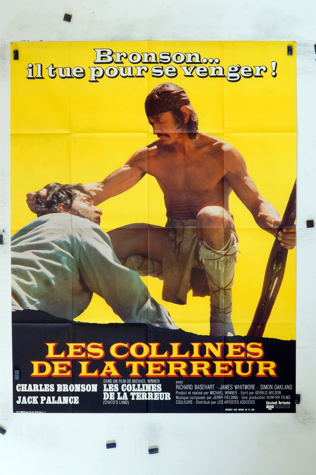 LES COLLINES DE LA TERREUR JACK PALLACE MOVIE POSTER ORIGINAL 120x160