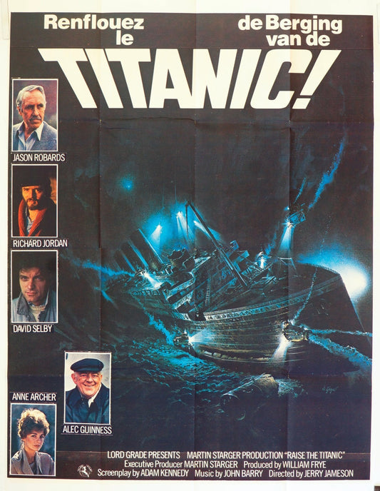 RENFLOUEZ LE TITANIC  JASON ROBARDS MOVIE POSTER ORIGINAL 120x160