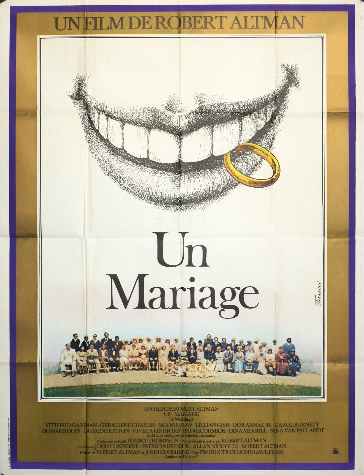 UN MARIAGE ROBERT ALTMAN MOVIE POSTER ORIGINAL 120x160