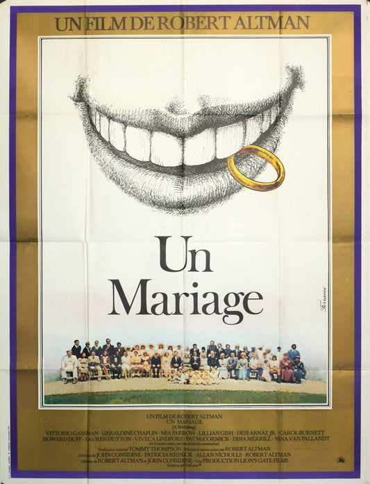 UN MARIAGE ROBERT ALTMAN MOVIE POSTER ORIGINAL 120x160