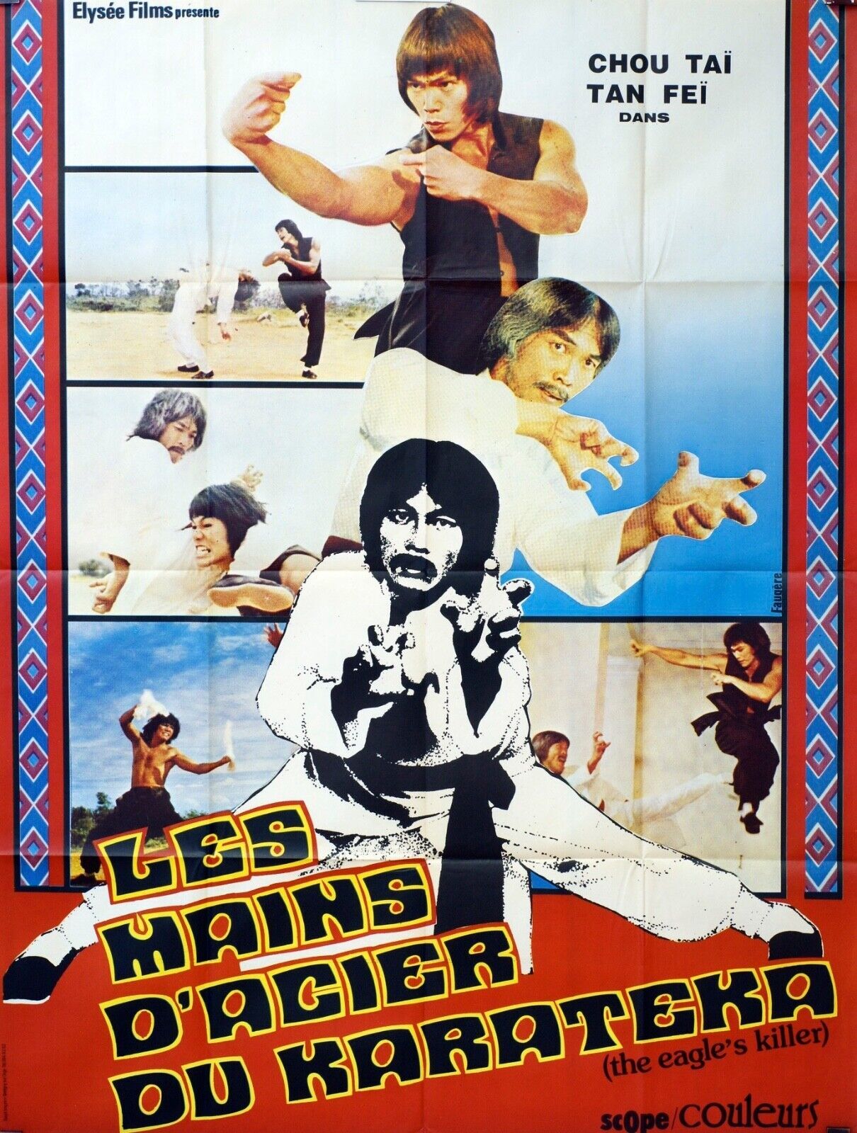 LES MAINS D’ACIER DU KARATEKA MOVIE POSTER ORIGINAL 120x160 CHOU TAÏ