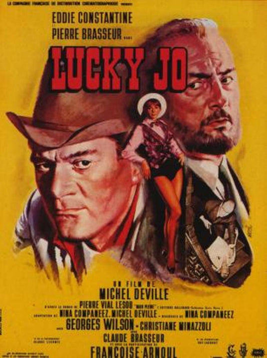LUCKY JO movie poster original 60X80, Eddie Constantine, Michel Deville 