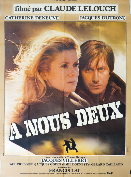 A NOUS DEUX ORIGINAL MOVIE POSTER 120x160 Claude Lelouch