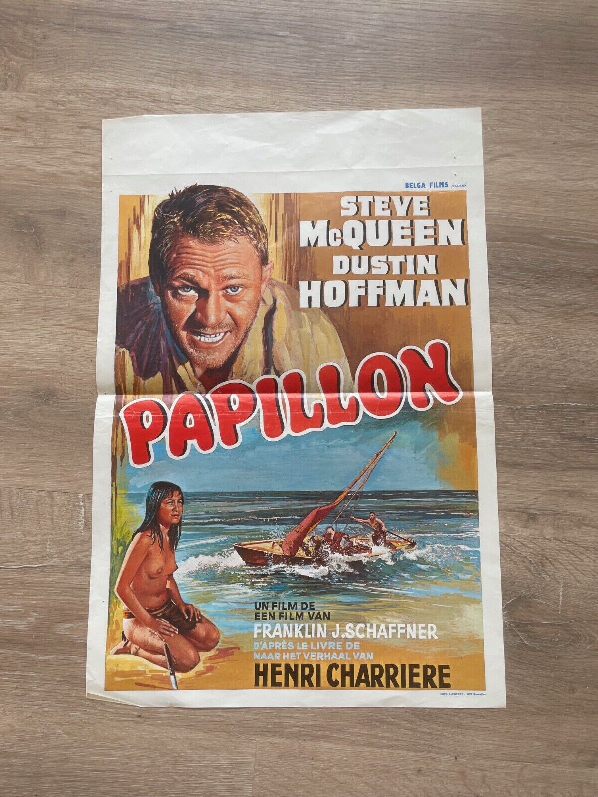 PAPILLON ORIGINAL 35x53 STEVE MCQUEEN