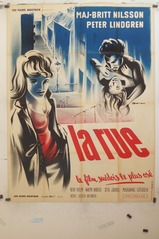 LA RUE POSTER ORIGINAL 120x160 MAJ-BRITT NILSON – PETER LINDGREN