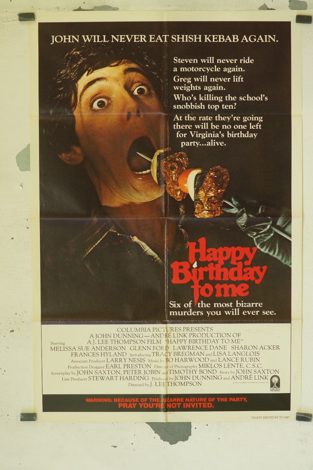 HAPPY BIRTHDAY HOME 70x100 ORIGINAL MOVIE POSTER JOHN WILL
