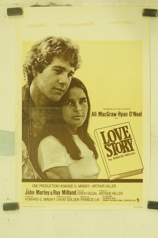 LOVE STORY (BELGIAN POSTER) ORIGINAL 36x54 ALI MAC GRAW -RYAN O’NEAL