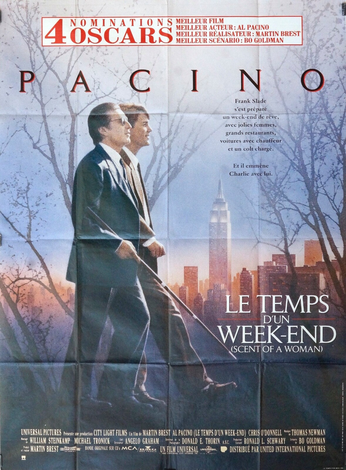 LE TEMPS D’UN WEEK-END AL PACINO movie poster original (120x160)