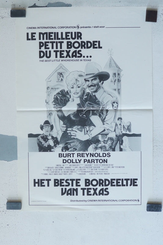 LE MEILLEUR PETIT BORDEL DU TEXAS… POSTER ORIGINAL (40X60) BURT REYNOLDS