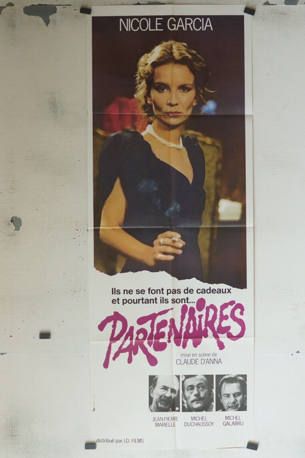 PARTENAIRES MOVIE POSTER ORIGINAL 60x160 NICOLE GARCIA