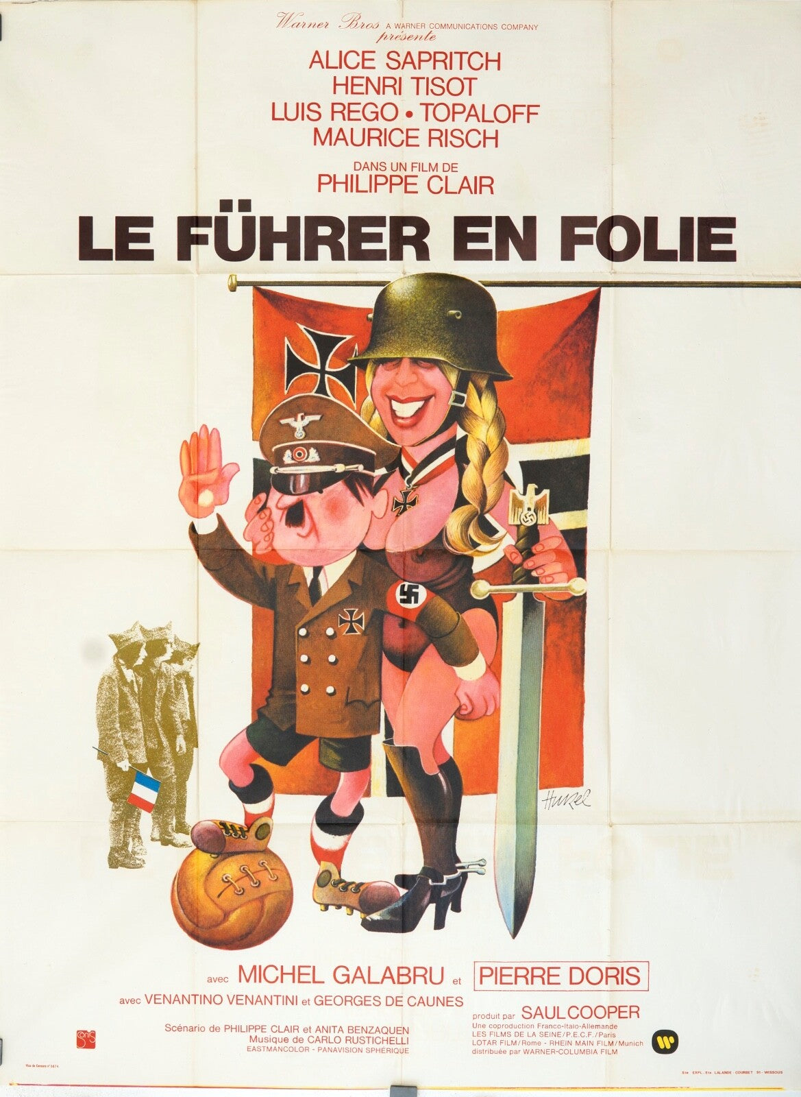 LE FÜHRER EN FOLIE MOVIE POSTER ORIGINAL (120x160) ALICE SAPRITCH