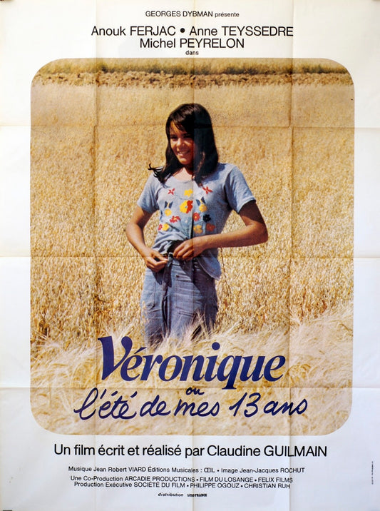 VÉRONIQUE OU L’ÉTÉ DE MES 13 ANS  ANOUK FERJAC  ORIGINAL MOVIE POSTER 120x160