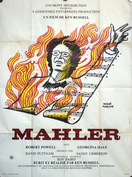 MAHLER  ROBERT POWELL ORIGINAL MOVIE POSTER ORIGINAL 120x160