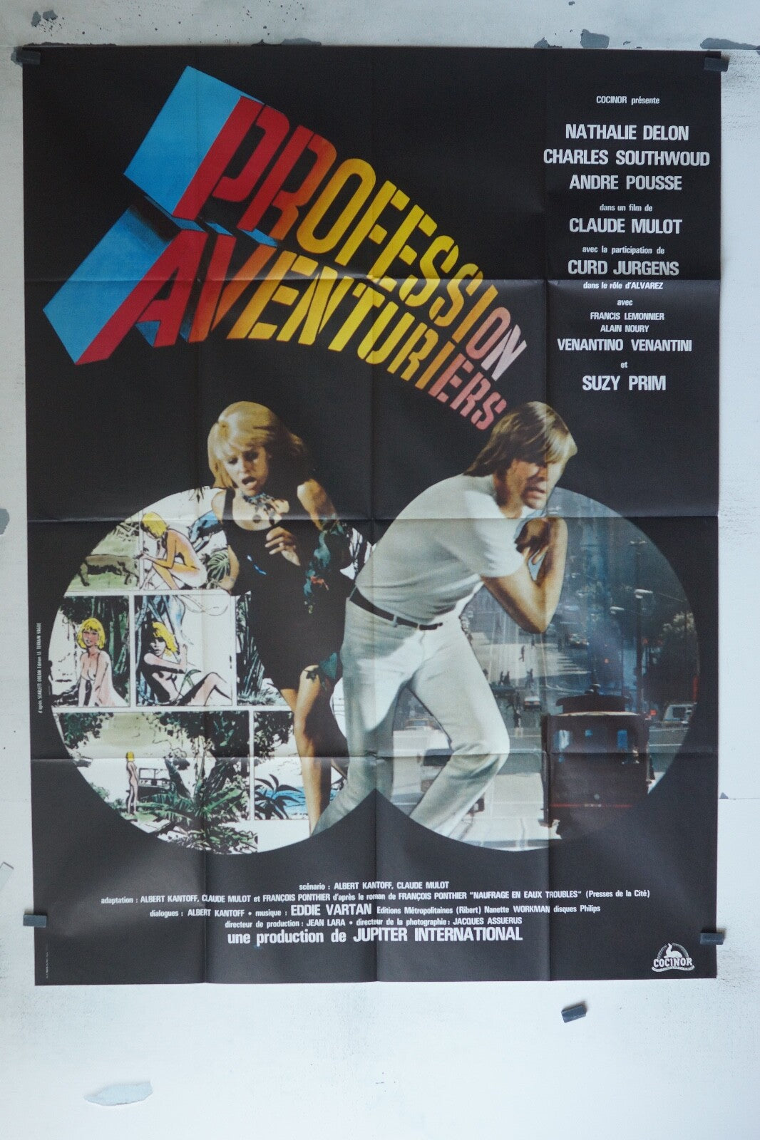 PROFESSION AVENTURIERS MOVIE POSTER ORIGINAL 120x160 NATHALIE DELON