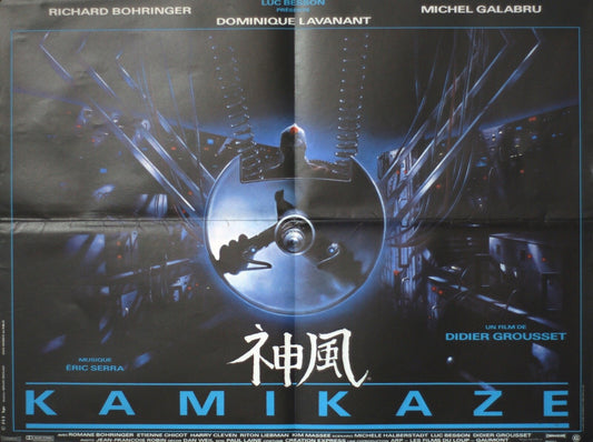 KAMIKAZE POSTER ORIGINAL (60x80), Didier Grousset, Richard Bohringer