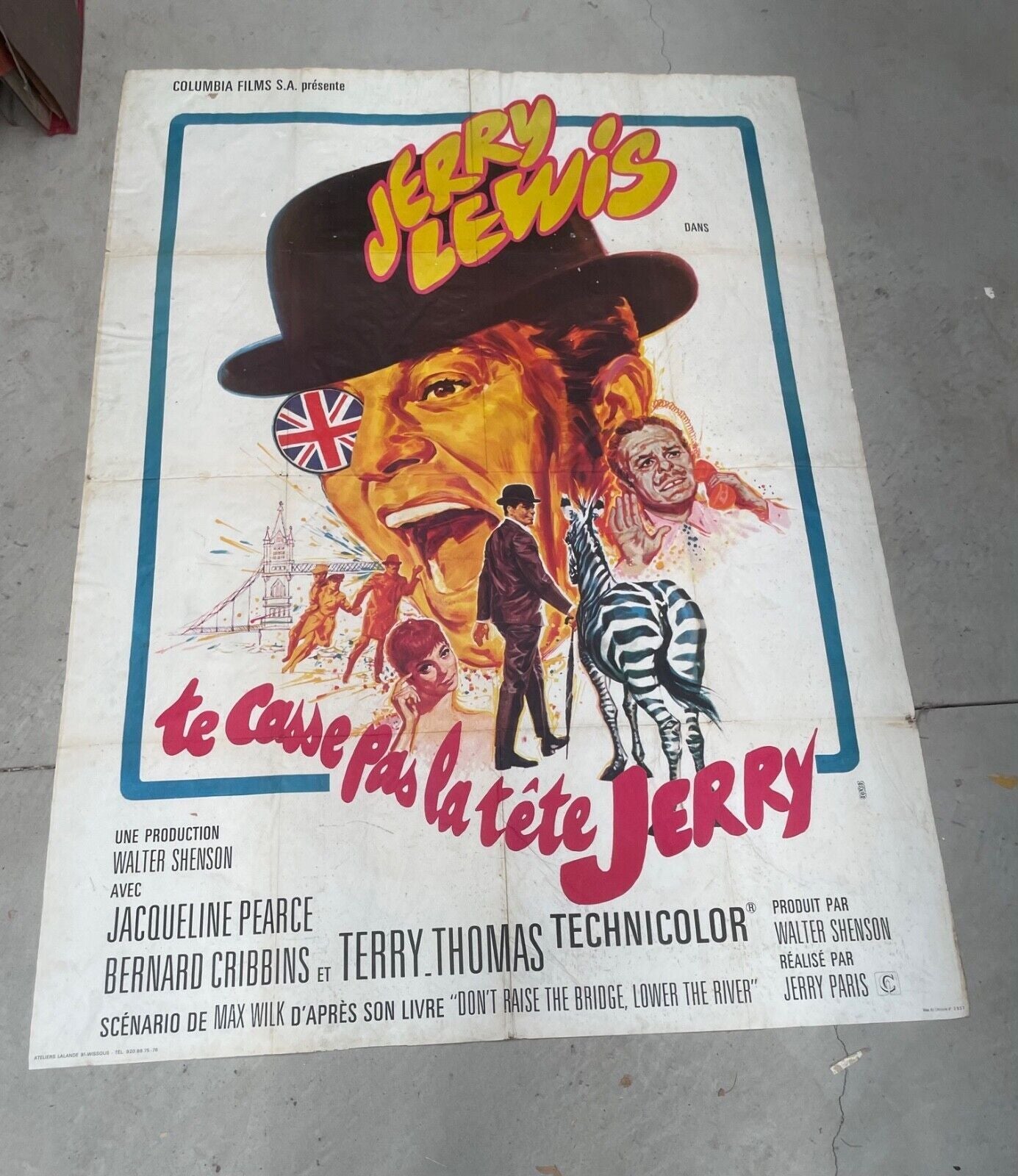 TE CASSE PAS LA TÊTE JERRY ORIGINAL 120x160 DENIS QUAID