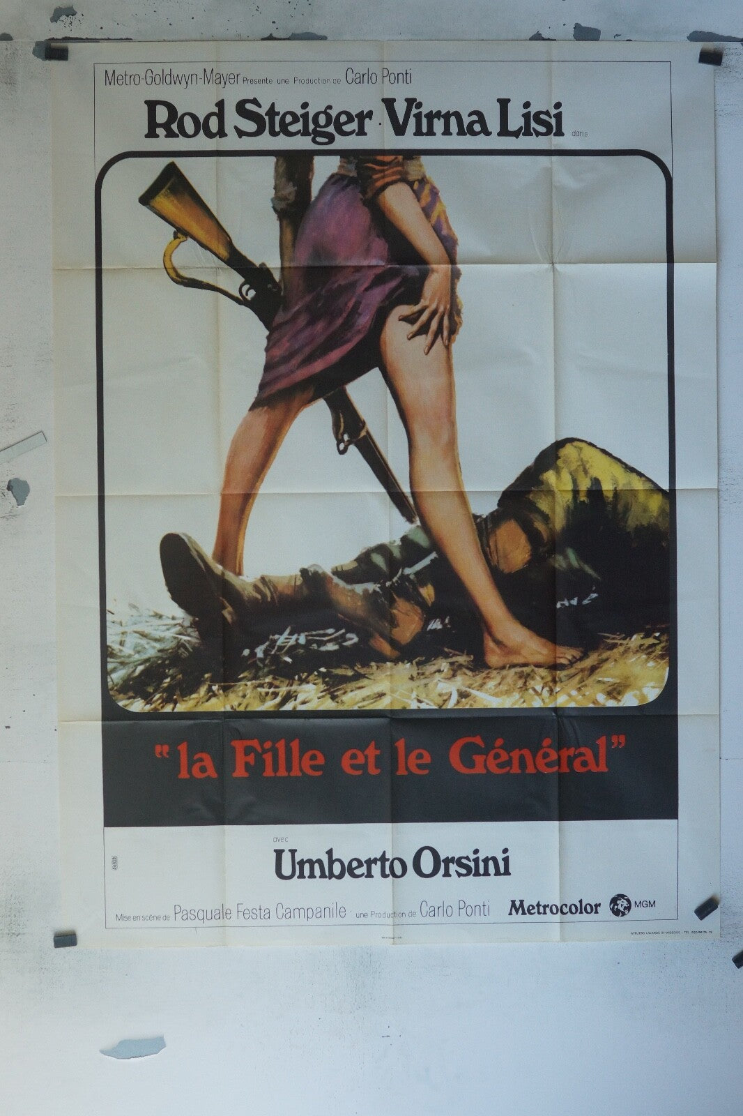LA FILLE DU GÉNÉRAL MOVIE POSTER ORIGINAL 120x160 ROD STEIGER