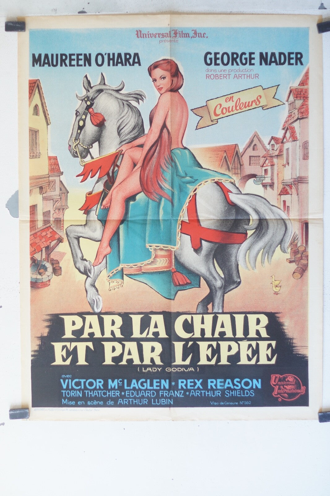PAR LA CHAIR ET PAR L’EPEE Movieposter ORIGINAL 60x80 Maureen O’Hara