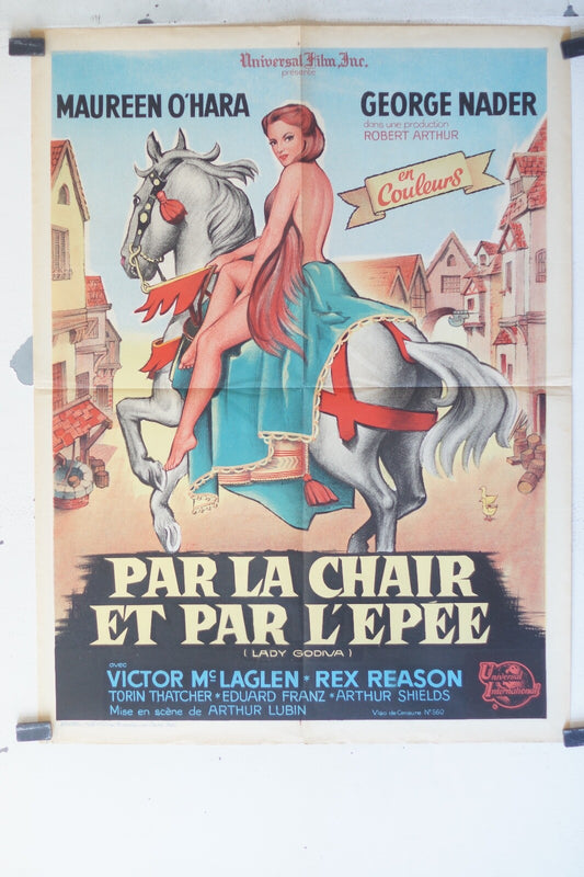 PAR LA CHAIR ET PAR L’EPEE Movieposter ORIGINAL 60x80 Maureen O’Hara