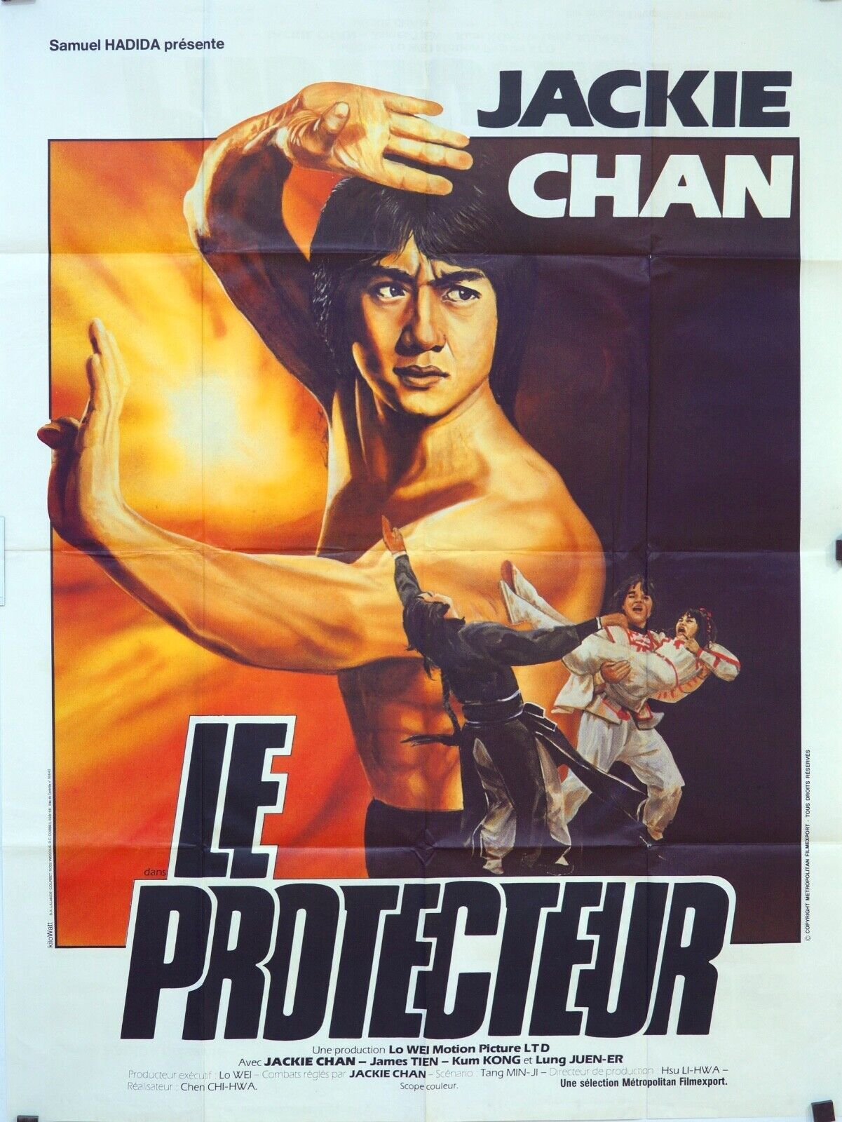 LE PROTECTEUR, JACKIE CHAN MOVIE POSTER ORIGINAL 120x160 JACKIE CHAN