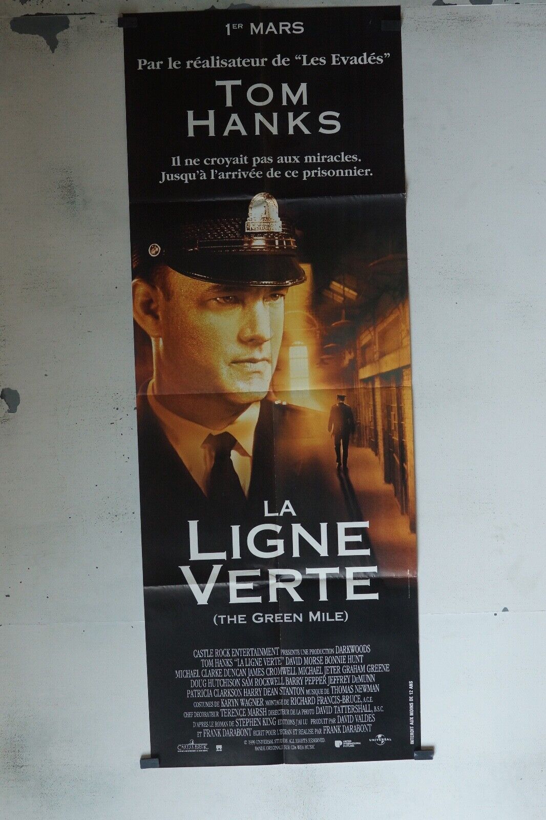 LA LIGNE VERTE POSTER ORIGINAL 60x160 TOM HANKS