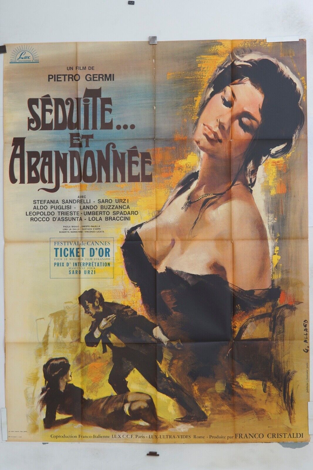 SÉDUITE…ET ABANDONNÉE 120X160 ORIGINAL MOVIE POSTER PIETRO GERMI