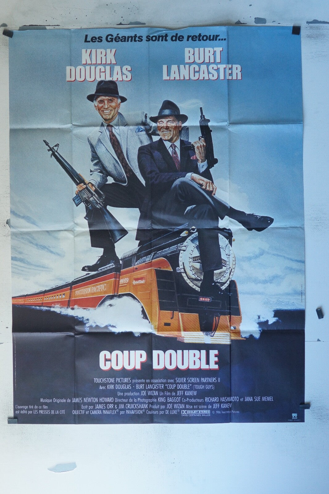 COUP DOUBLE MOVIE POSTER ORIGINAL 120x160 KIRK DOUGLAS
