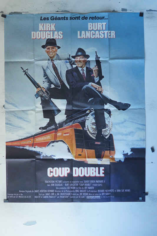 COUP DOUBLE MOVIE POSTER ORIGINAL 120x160 KIRK DOUGLAS