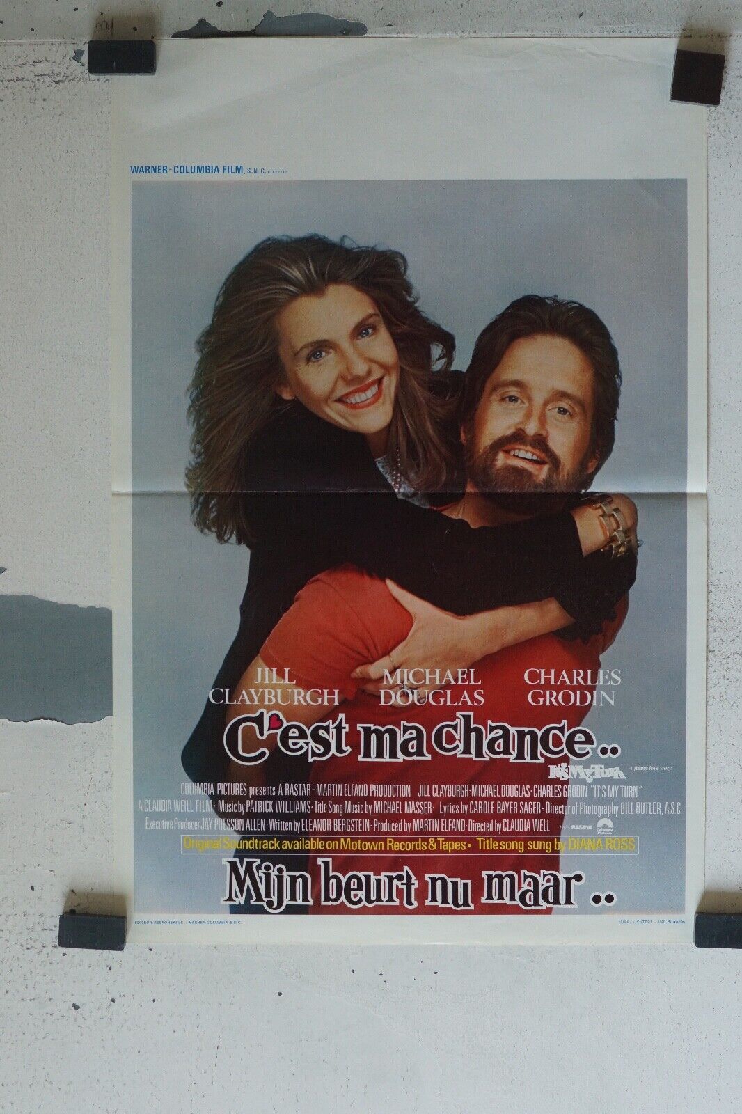 C’EST MA CHANCE ORIGINAL MOVIE POSTER 55X37 JILL CLAY BURGH