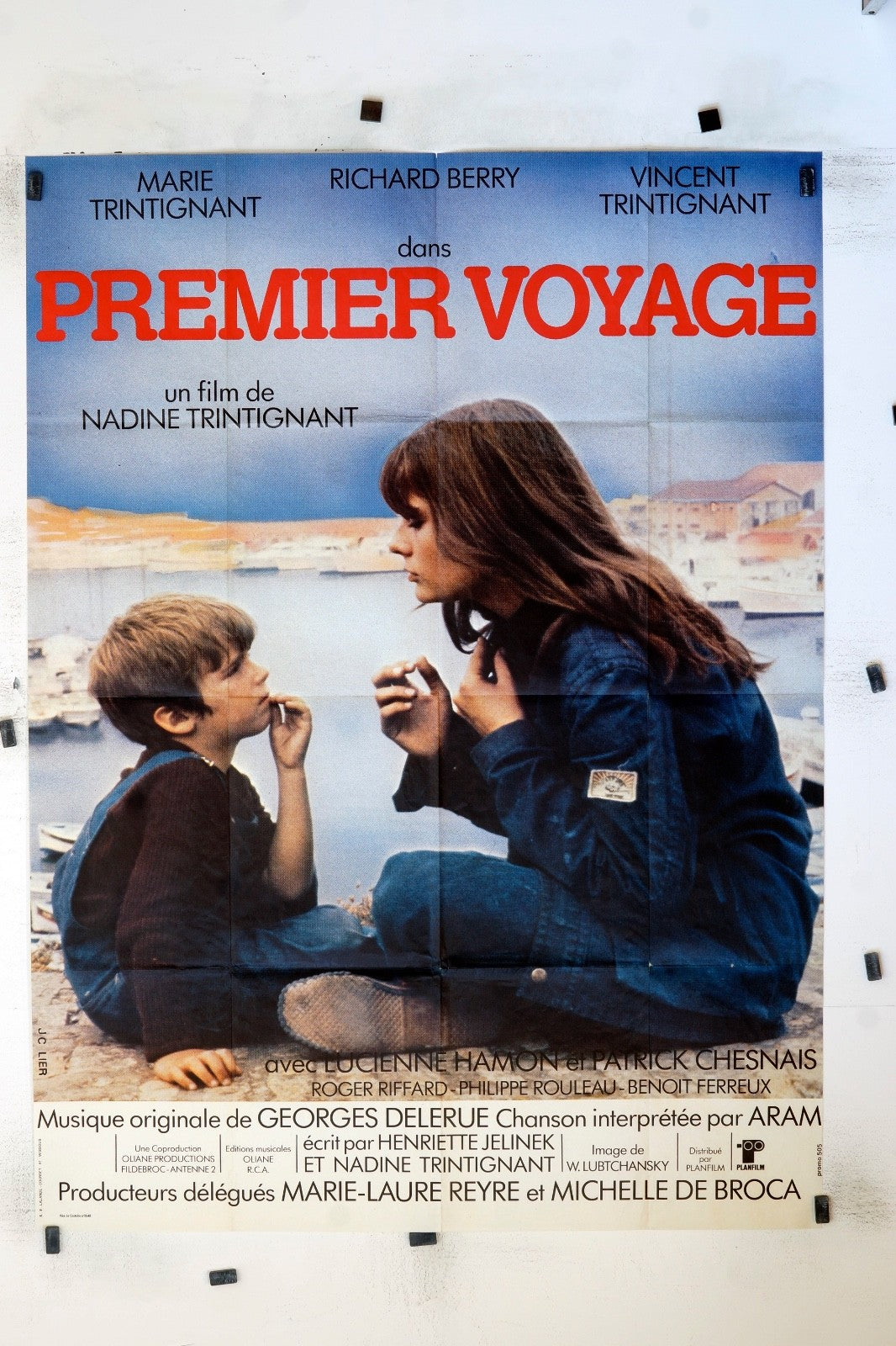 PREMIER VOYAGE MARIE TRINTIGNANT ORIGINAL MOVIE POSTER 120x160