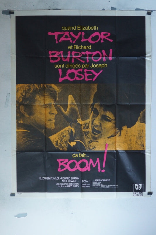 CA FAIT BOOM POSTER ORIGINAL120x160 ELIZABETH TAYLOR
