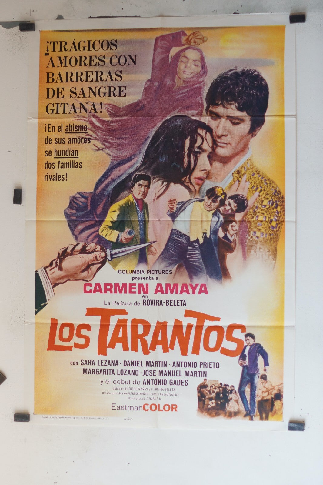 LOS TARANTOS (70X100) ORIGINAL MOVIE POSTER CARMEN AMAYA – SARA LEZANA