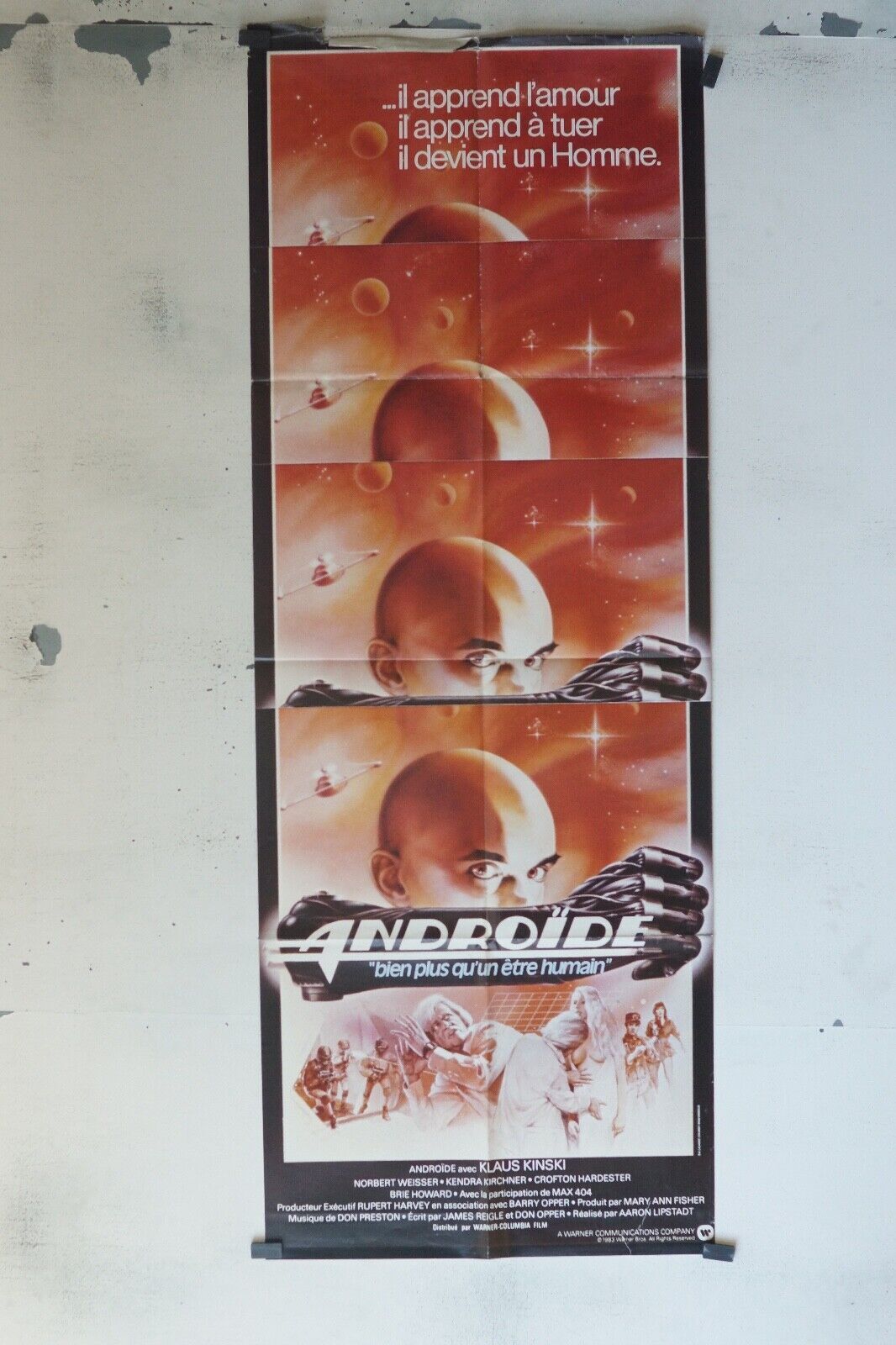 ANDROIDE (60x160) MOVIE POSTER ORIGINAL KLAUS KINSKI