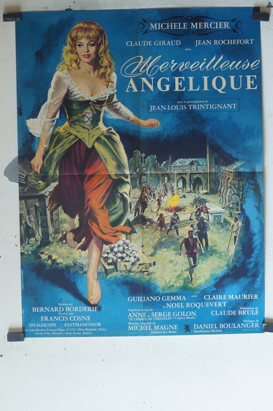 MERVEILLEUSE ANGELIQUE MOVIE POSTER (60x80) Michele mercier , claude Giraud