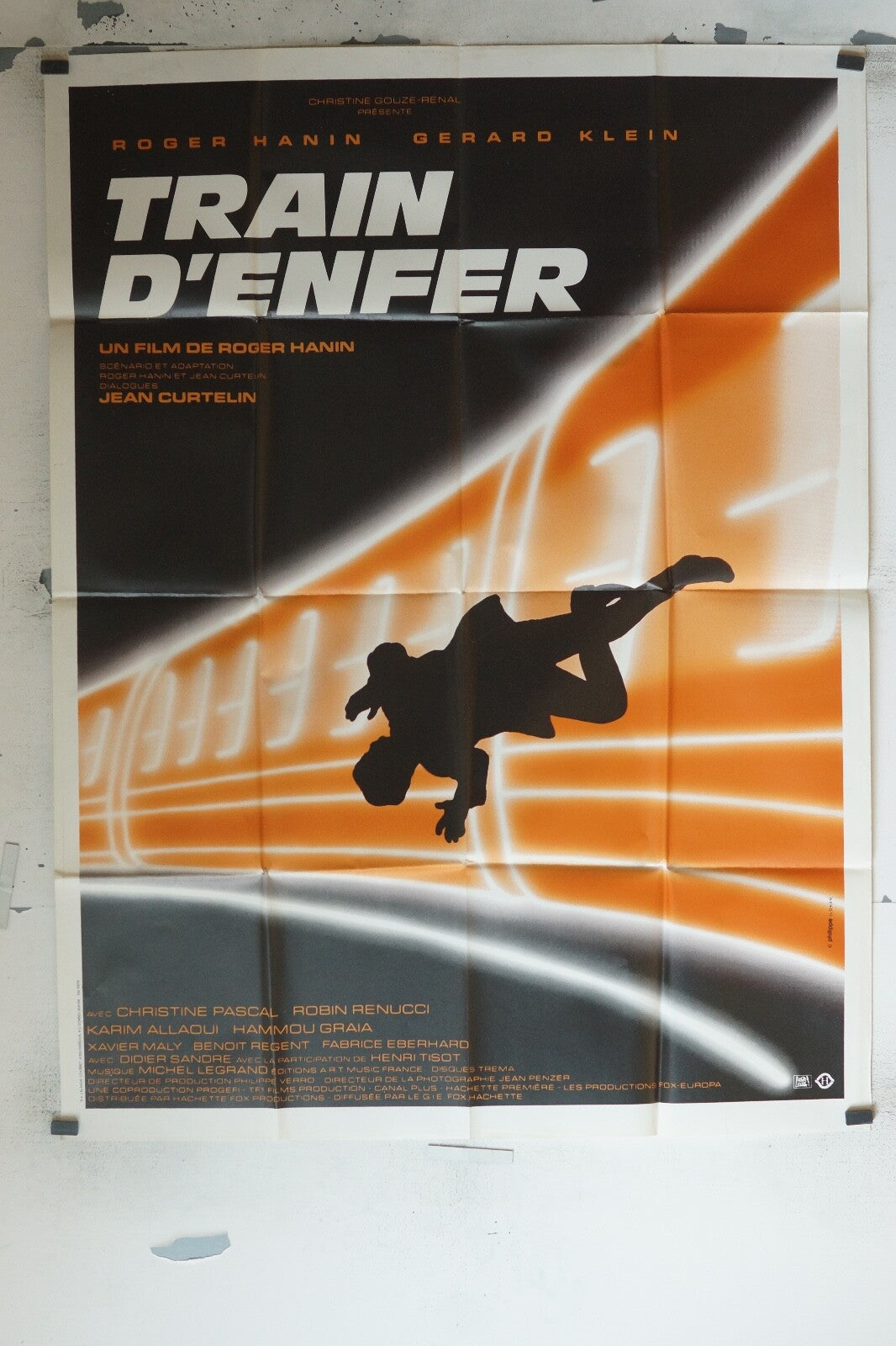 TRAIN D’ENFER POSTER ORIGINAL 120x160 ROGER HANIN
