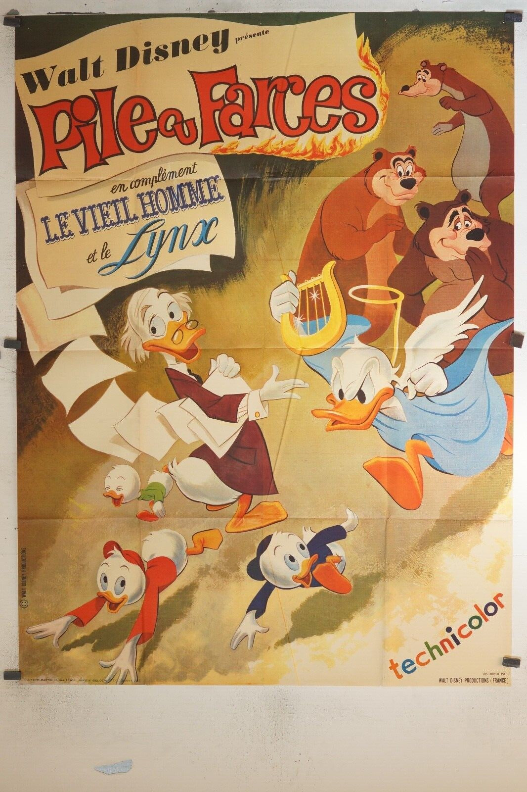 PILE OU FARCE MOVIE POSTER ORIGINAL (120x160) Donald’s happy Birthday 