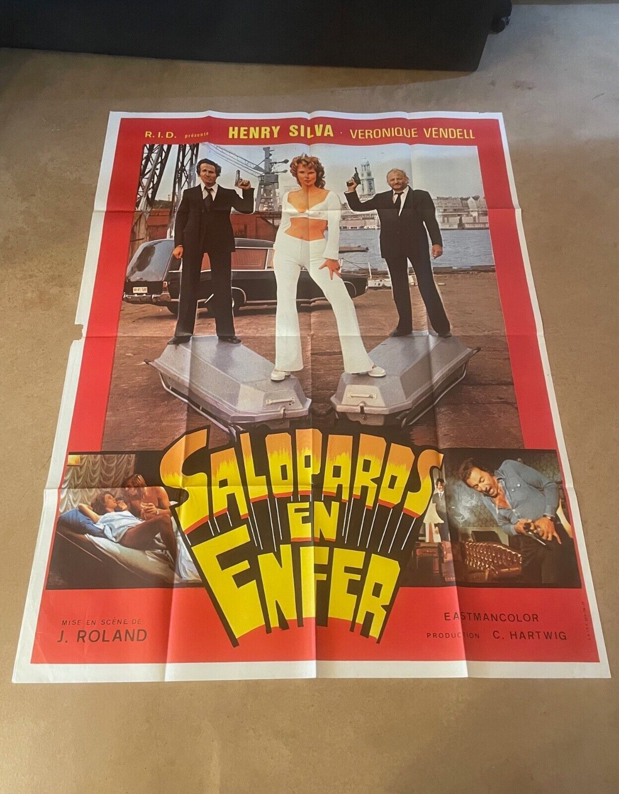SALOPARDS EN ENFER MOVIE POSTER ORIGINAL 120x160 HENRI SILVA