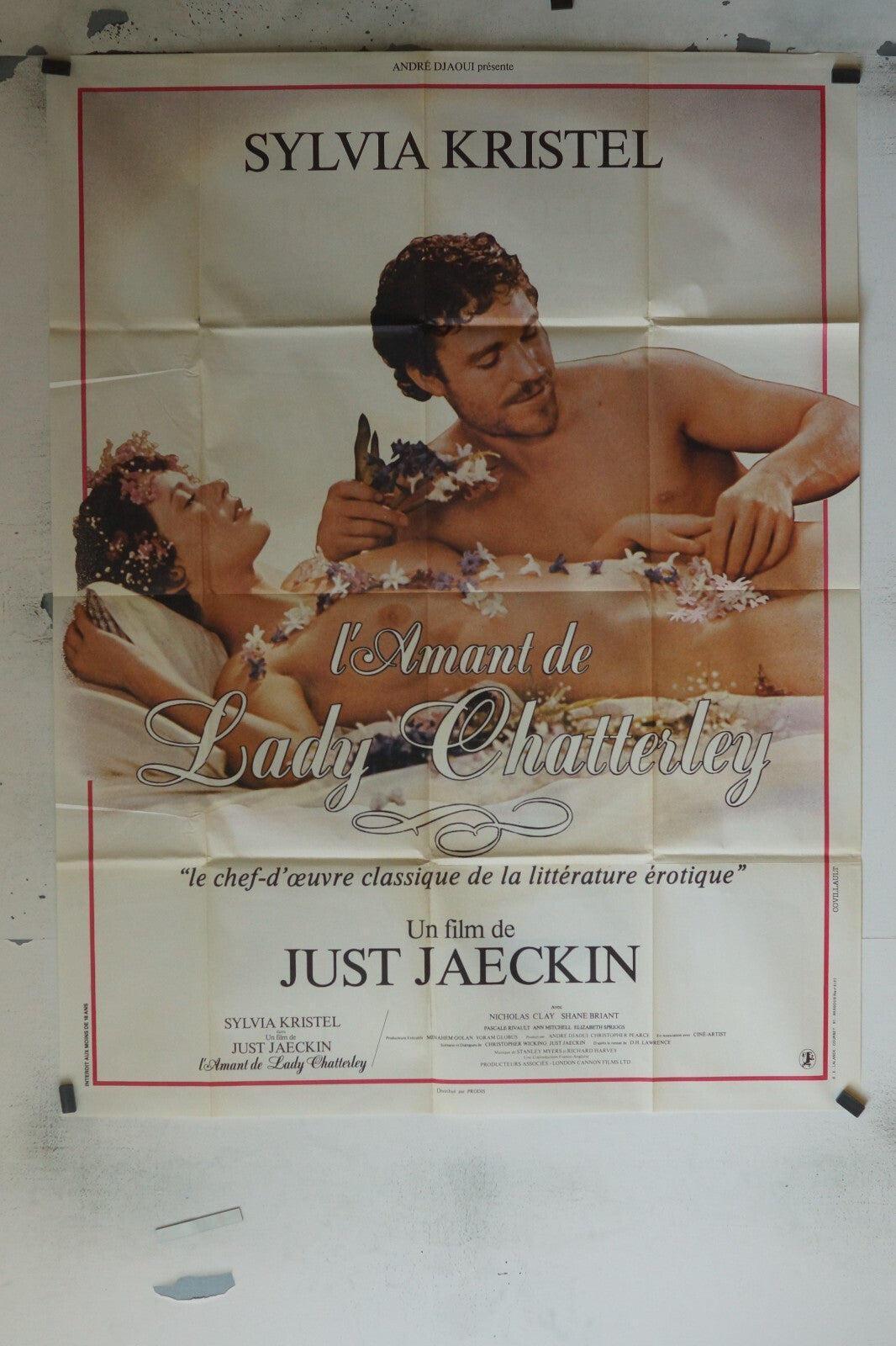 L’AMANT DE LADY CHATTERLEY MOVIE POSTER ORIGINAL 120x160 SYLVIA KRISTEL