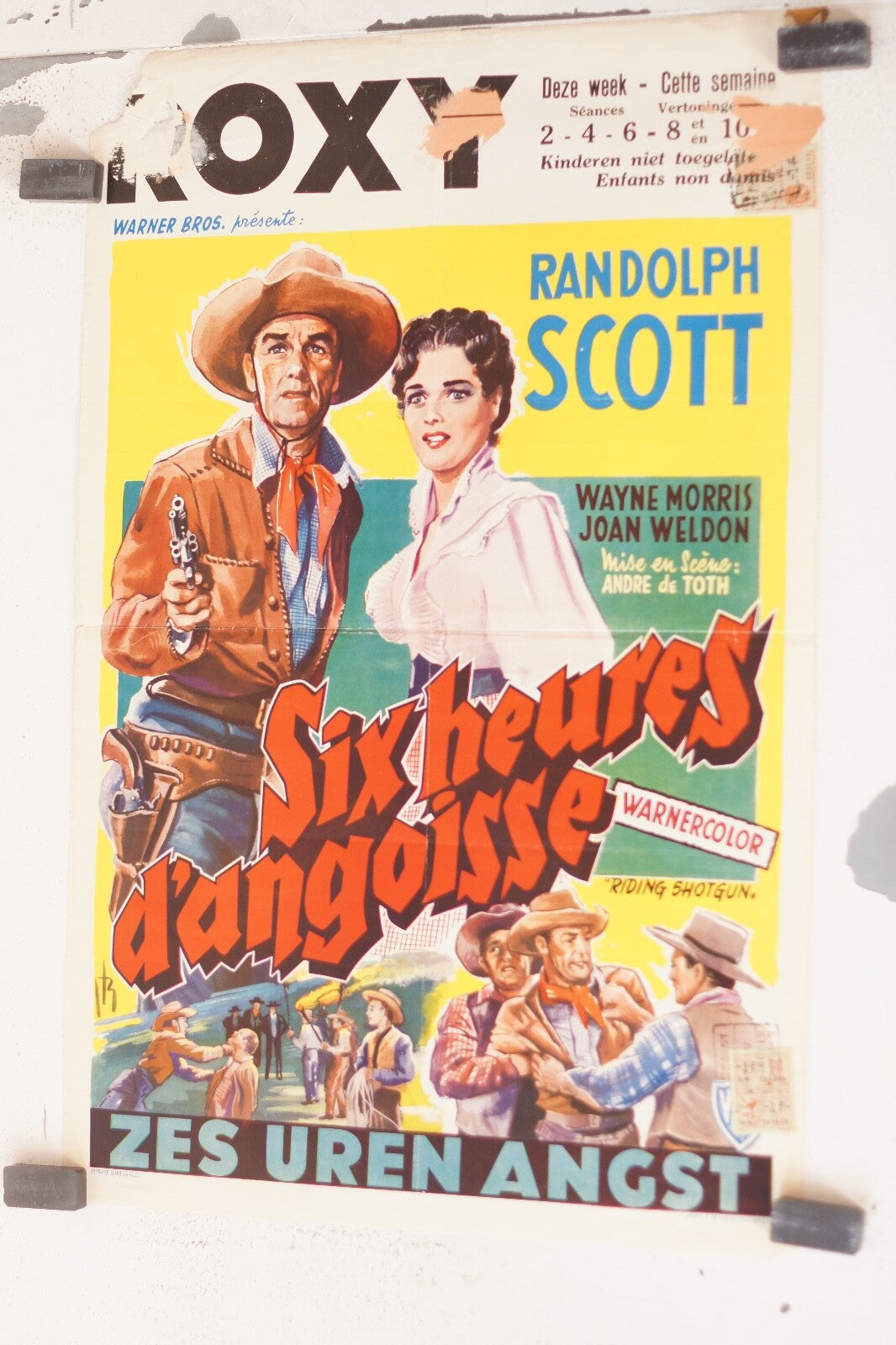  SIX HEURES D’ANGOISSE (Belge) ORIGINAL 30x55