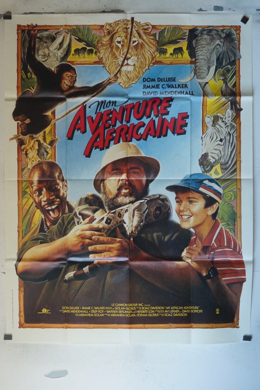 MON AVENTURE AFRICAINE MOVIE POSTER ORIGINAL 120x160 DOM DELUISE – JIMMIE C.WALK