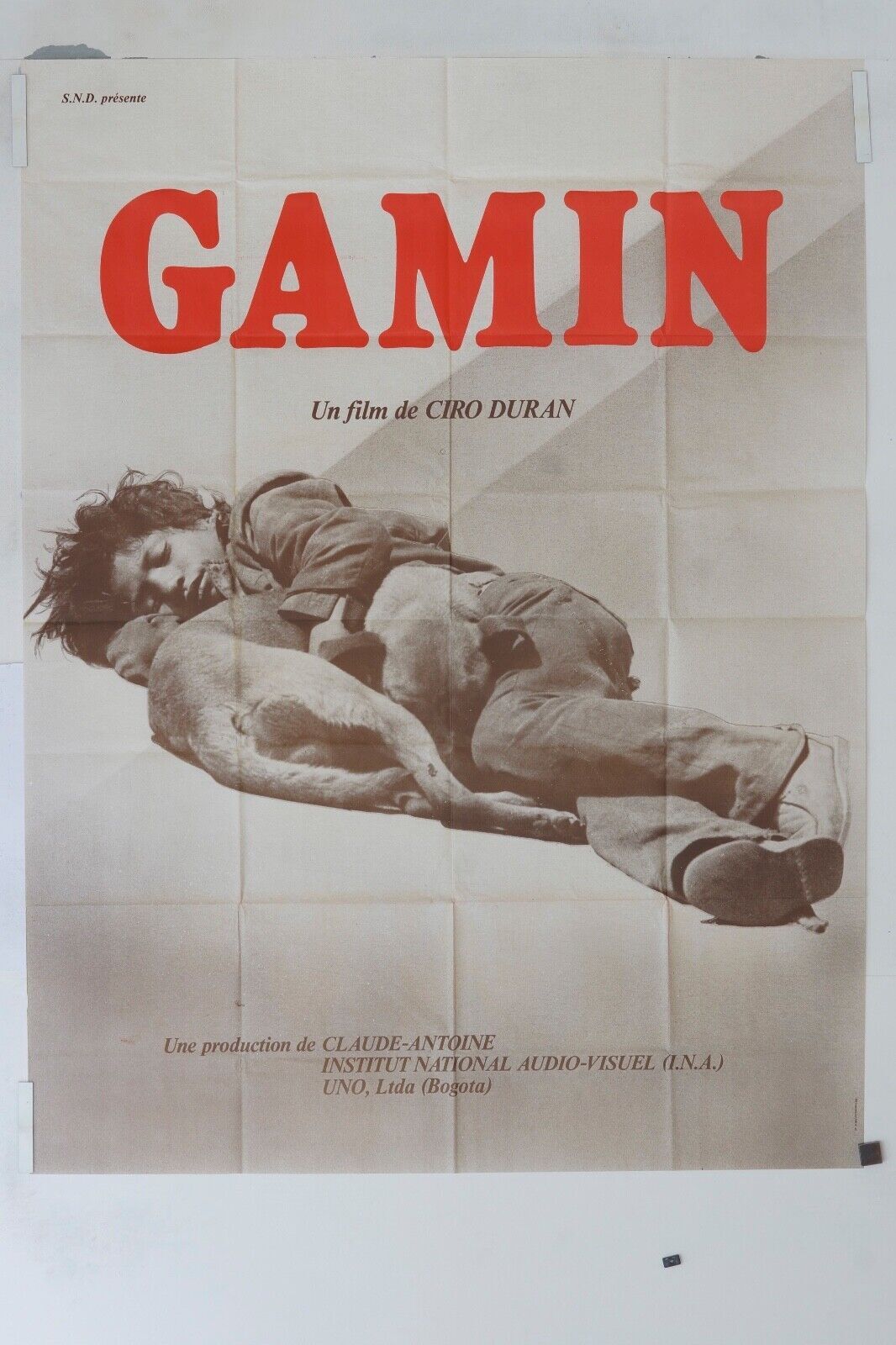 GAMIN ORIGINAL MOVIE POSTER 120x160 CIRO DURAN