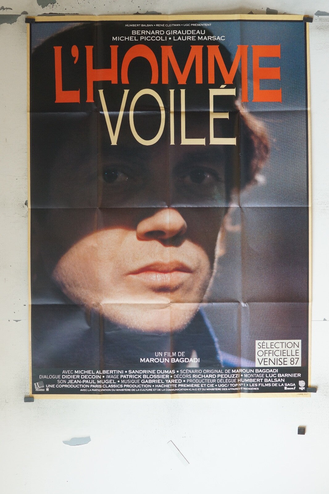 L’HOMME VOILÉ ORIGINAL 120x160 BERNARD GIRAUDEAU