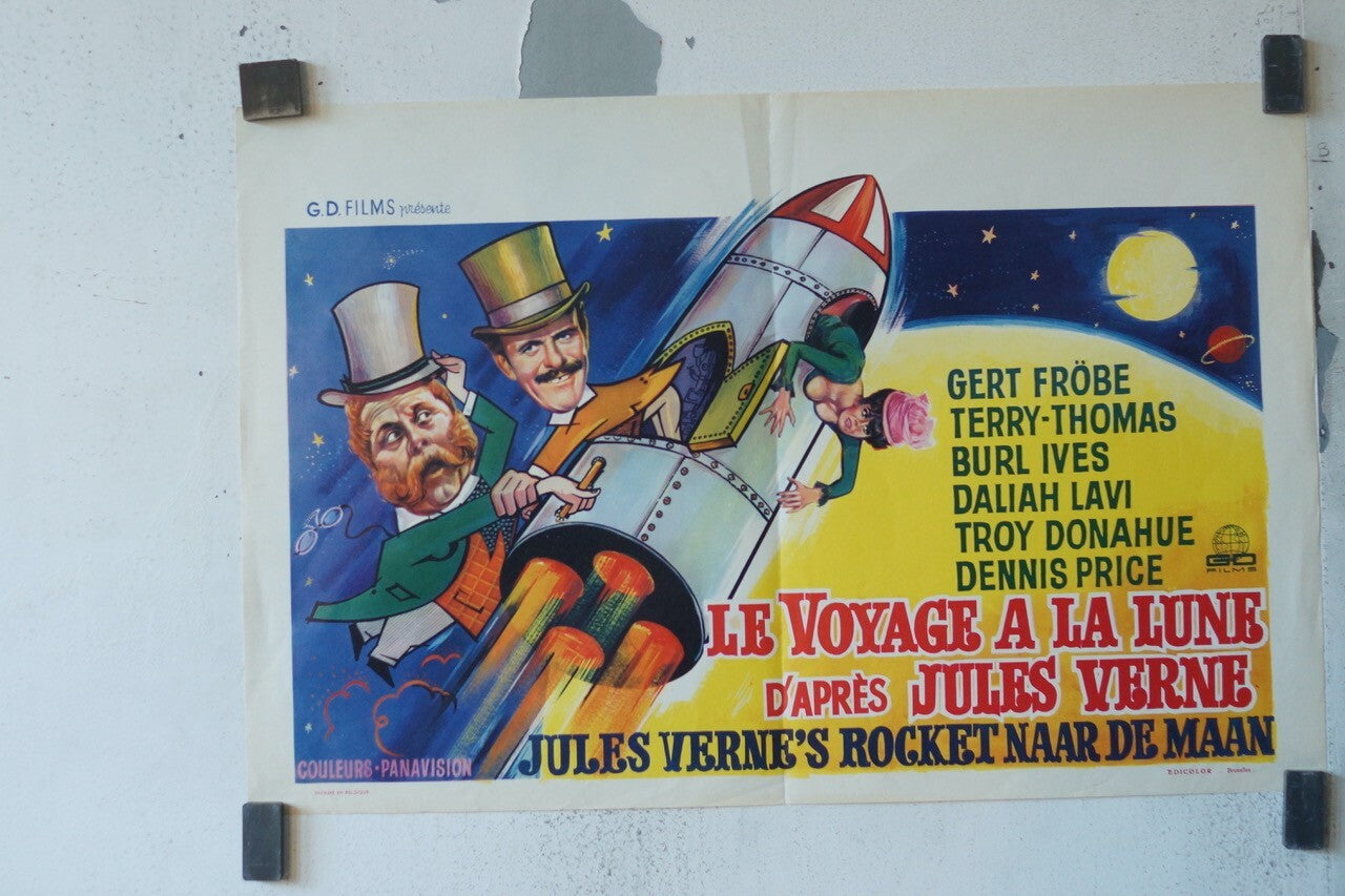 LE VOYAGE DE LA LUNE MOVIE POSTER BELGIAN ORIGINAL 38x55 GERT FROBE – TERRY